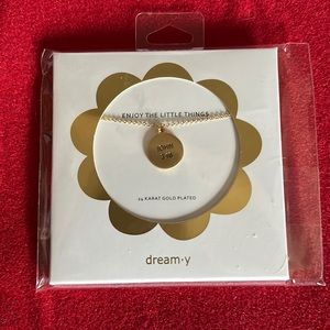 JOHN 3:16 Dream-y ENJOY THE LITTLE THINGS Necklace 14 Karat Gold Plated.